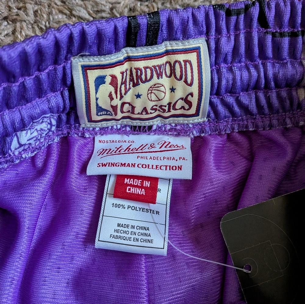 NWT Mitchell & Ness Toronto Raptors 1998/99 Hardwood Classics 9" Shorts S - Picture 4 of 9